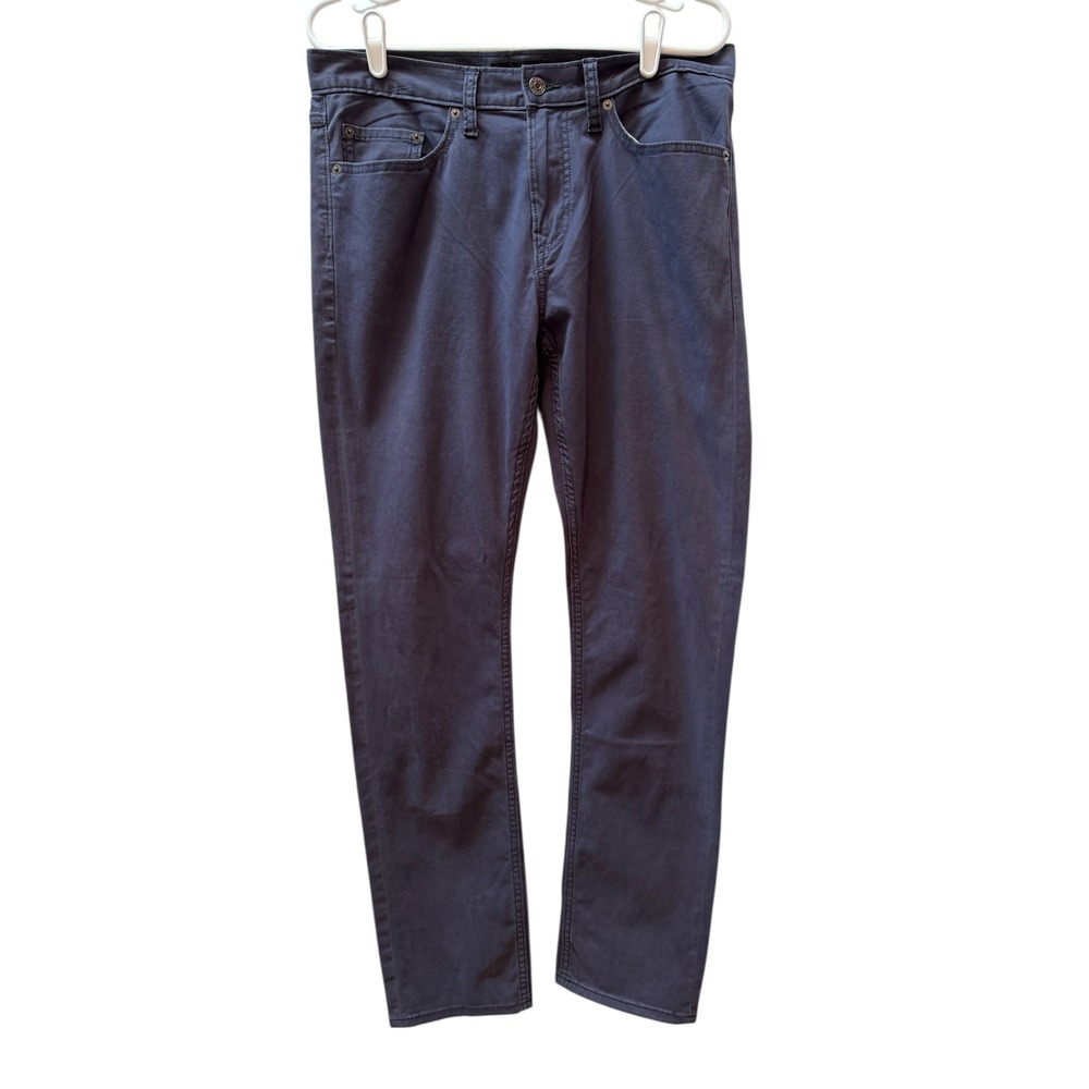 Banana Republic Pants Mens 31x32 Indigo Sueded Slim Fit Cotton Chinos Preppy